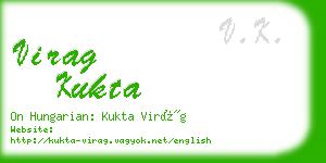 virag kukta business card